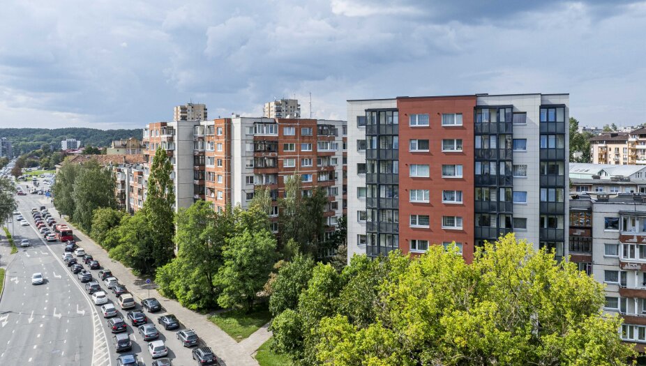 Renovuotas daugiabutis Apkasų gatvėje Vilniuje